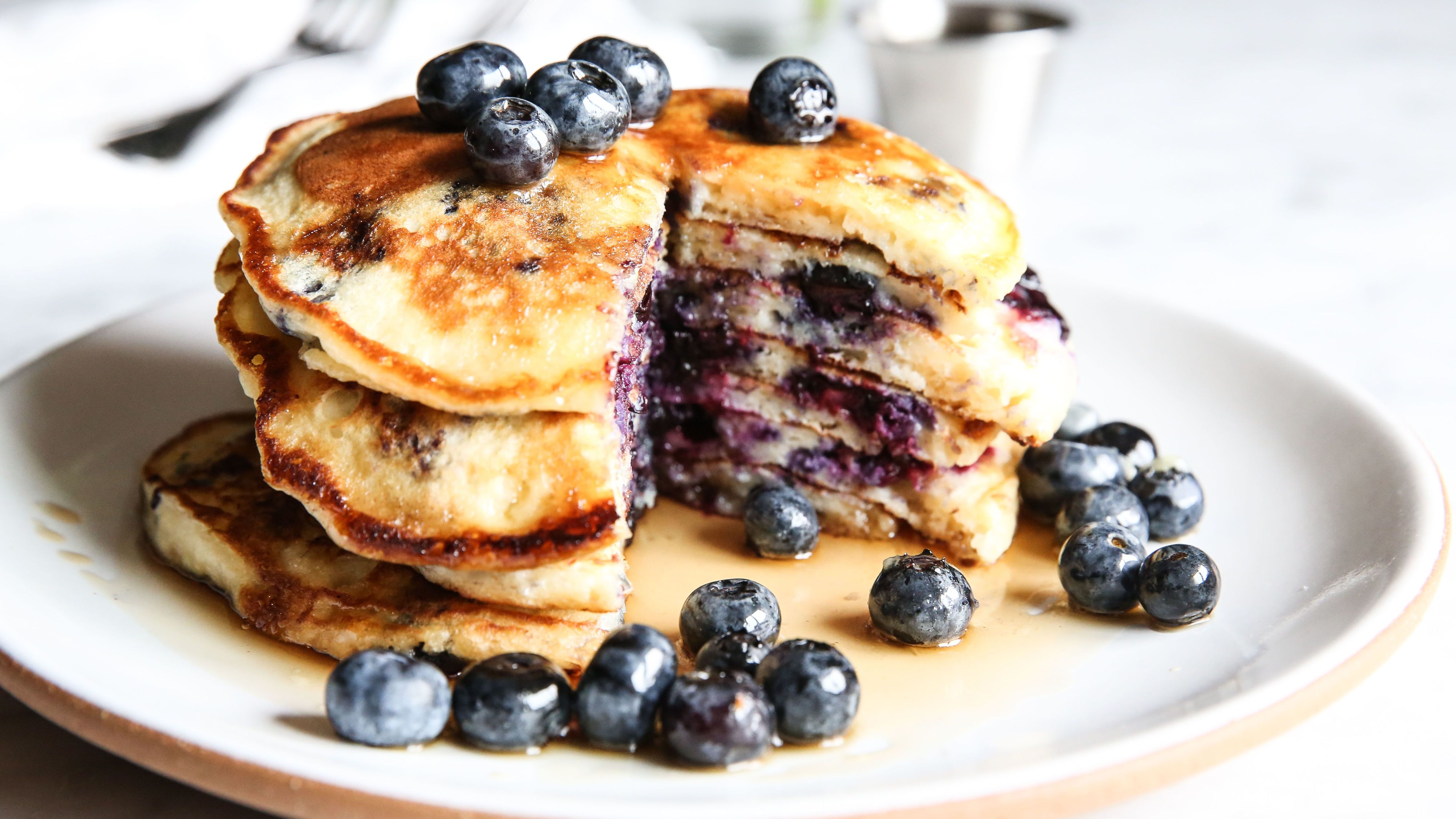 How to make Blueberry Breakfast Sausage Pancakes