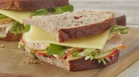 Panera Roasted Turkey, Apple, and Cheddar Sandwich