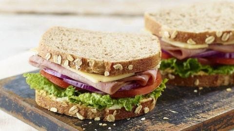 panera ham & swiss