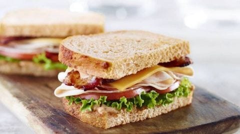 Panera Bacon Turkey Bravo Sandwich