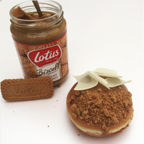 Lotus Biscoff Krispy Kreme Donut