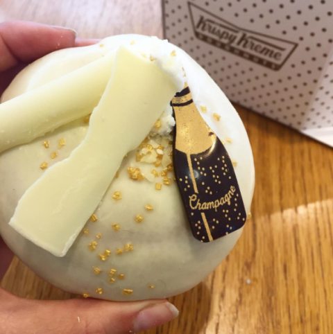 Champagne Krispy Kreme