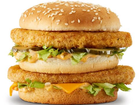 Food, Fast food, Dish, Original chicken sandwich, Hamburger, Cuisine, Veggie burger, Junk food, Breakfast sandwich, Big mac, 
