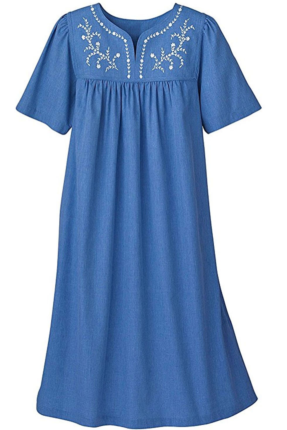 Clothing, Blue, Sleeve, Day dress, Product, Dress, T-shirt, Cover-up, Neck, Active shirt, 