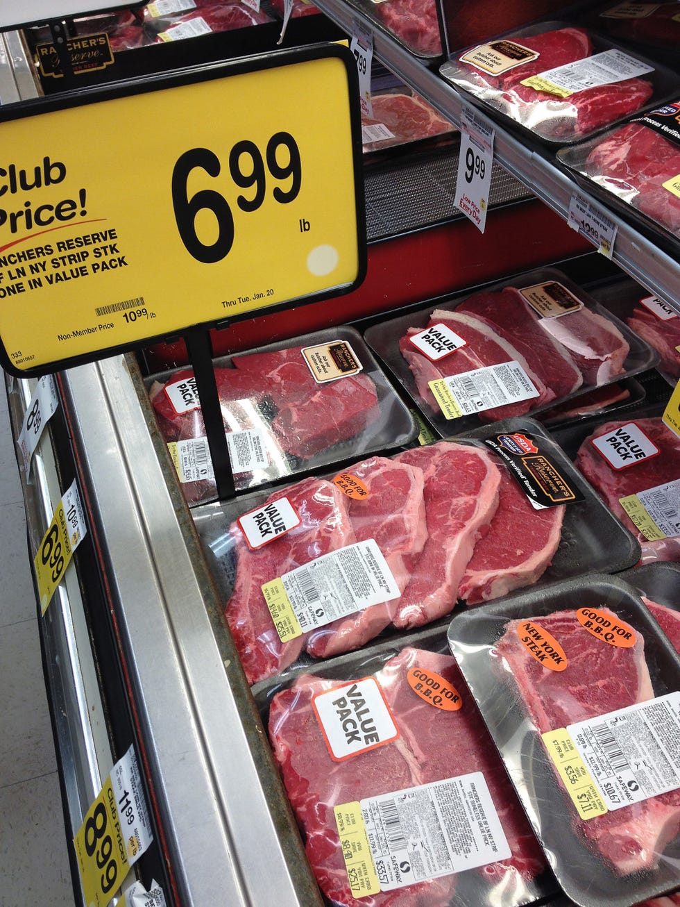 Safeway meat aisle
