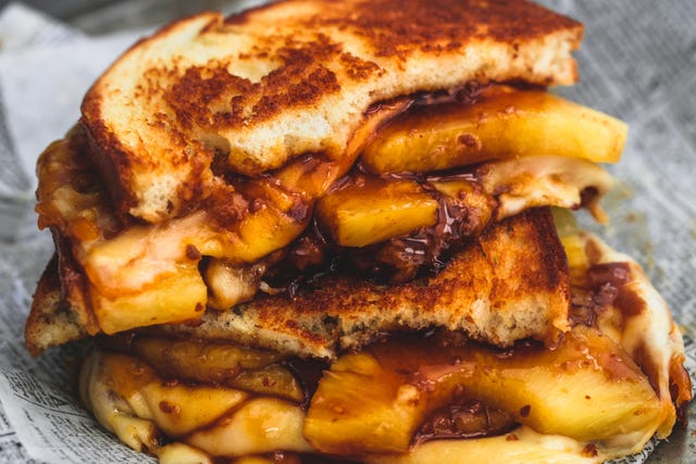 Hawaiian Grilled Cheese Horizontal