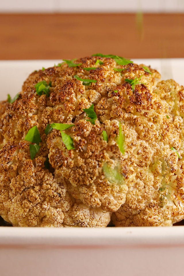 balsamic glazed roasted cauliflower