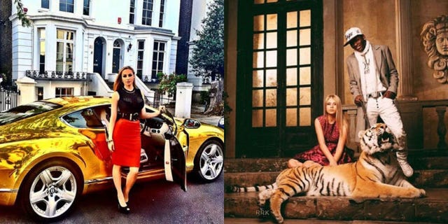 Vehicle, Car, Yellow, Classic, Photography, Felidae, Collage, Family car, Travel, Photomontage, 