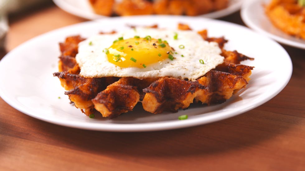 Cauliflower Waffle Horizontal