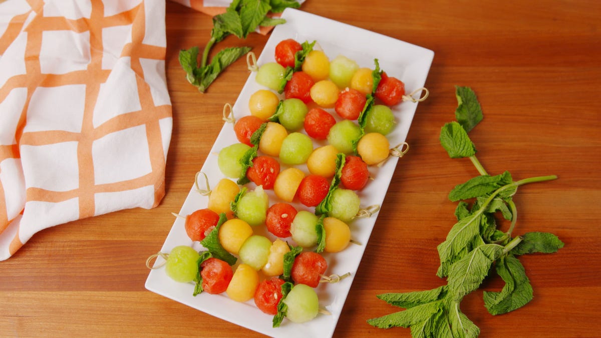 Video player poster image preview for Boozy Melon Kebabs
