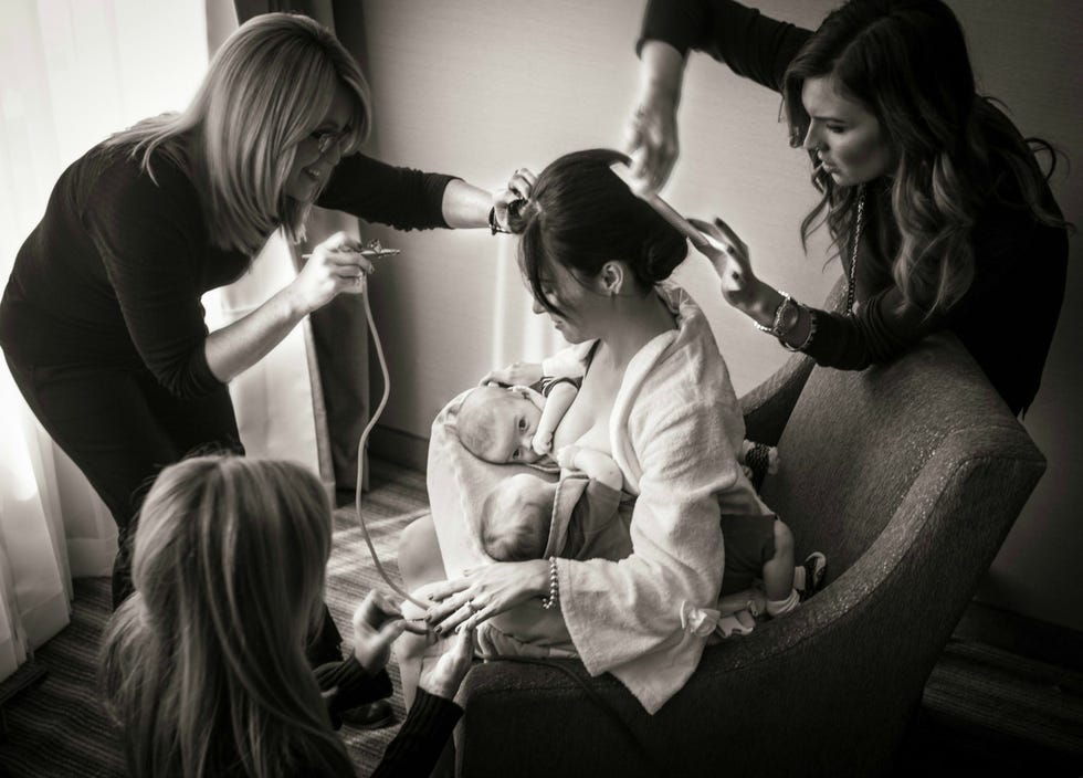 Hair, Photograph, Hairstyle, Snapshot, Black-and-white, Monochrome, Photography, Child, Birth, Long hair, 