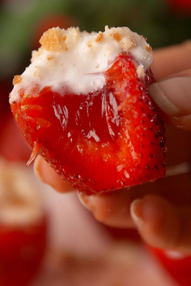 Strawberry Shortcake Jell-O Shots Verticle