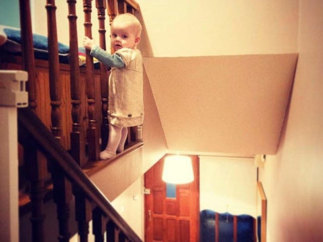 Product, Baby & toddler clothing, Child, Comfort, Baluster, Baby safety, Toddler, Handrail, Baby, Door, 