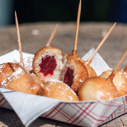 Food, Dish, Cuisine, Corn dog, Ingredient, Pincho, Dessert, Produce, Finger food, Recipe, 