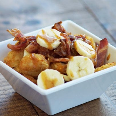 Dish, Food, Cuisine, Ingredient, Produce, Dessert, Recipe, Sundae, Poutine, Vegetarian food, 