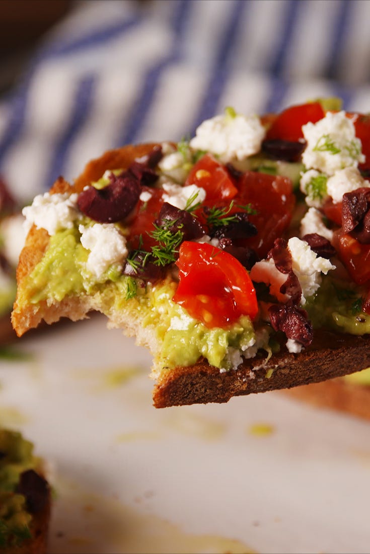 greek avocado toast