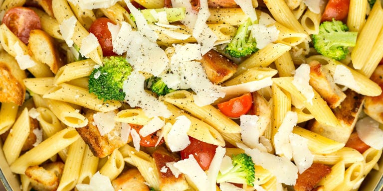 30 Easy Pasta Salad Recipes Best Ideas For Salads Delish Caesar Pasta Salad Horizontal
