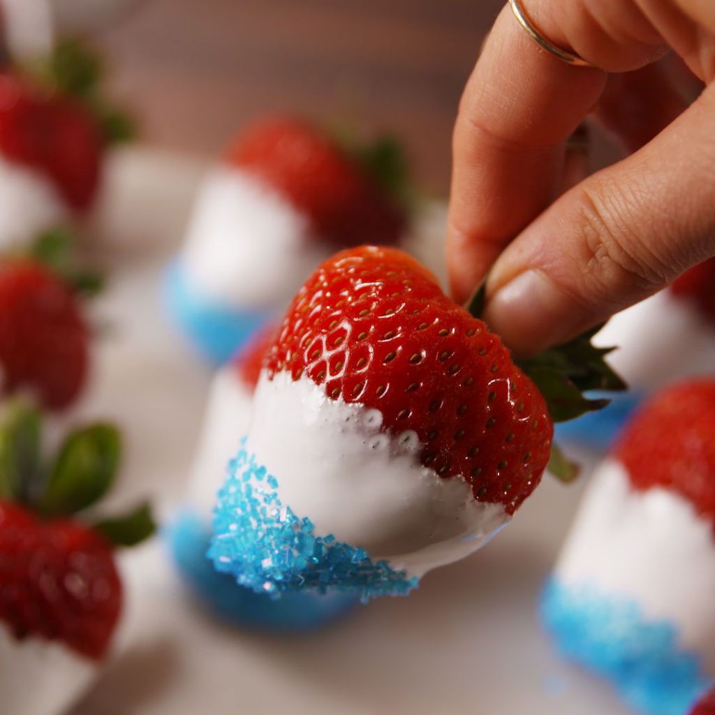 You Can't Party On July Fourth Without Firecracker Strawberries