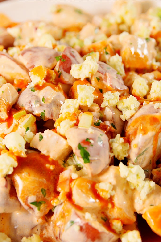 buffalo chicken potato salad vertical