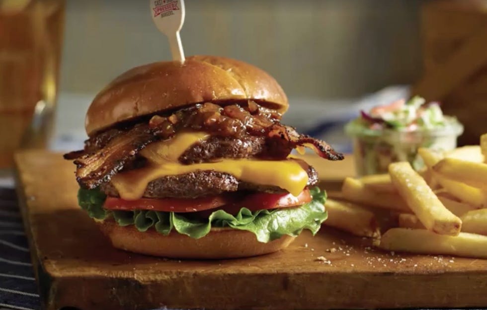 Dish, Food, Cuisine, Hamburger, Junk food, Buffalo burger, Fast food, Veggie burger, Cheeseburger, Slider, 