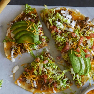 Beef Taco Salad Pizza Horizontal