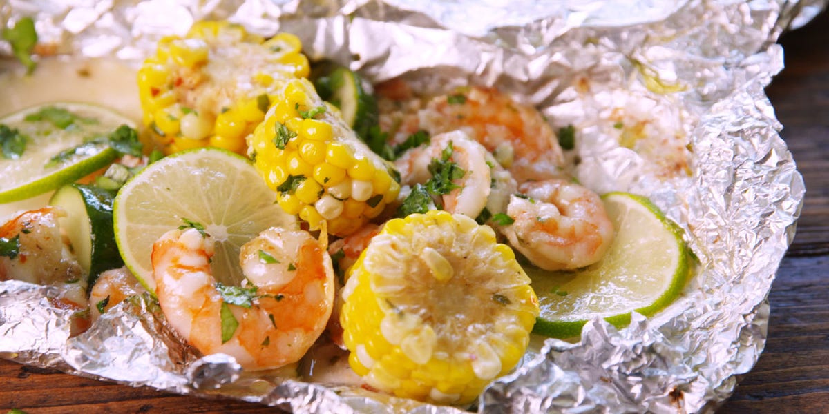 Cilantro-Lime Shrimp Foil Packs