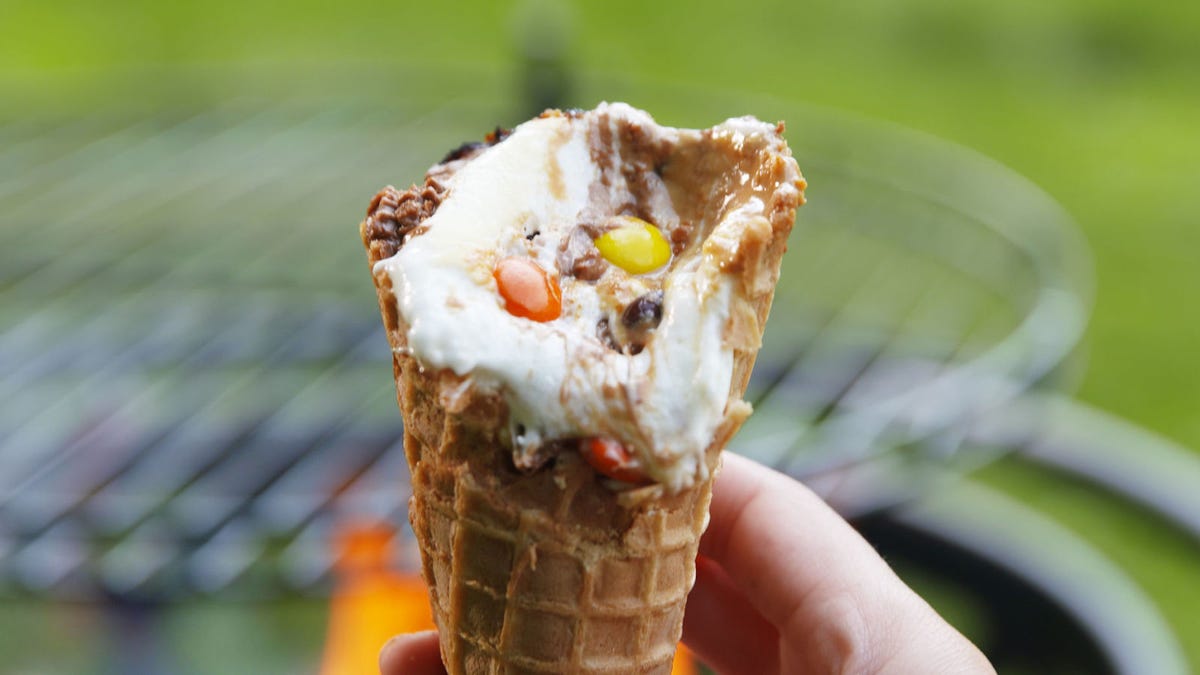 Video player poster image preview for Campfire Reese's Cones Are So Much Better Than S'mores