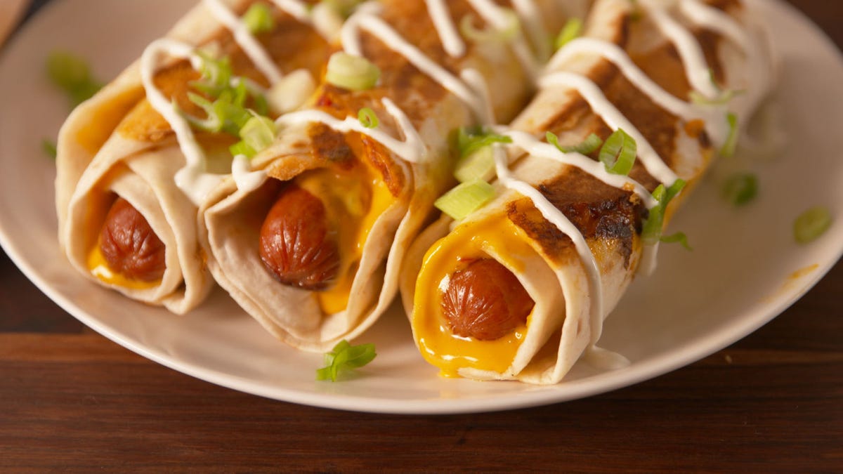 Video player poster image preview for Quesadilla + Hot Dogs = Quesadogas!