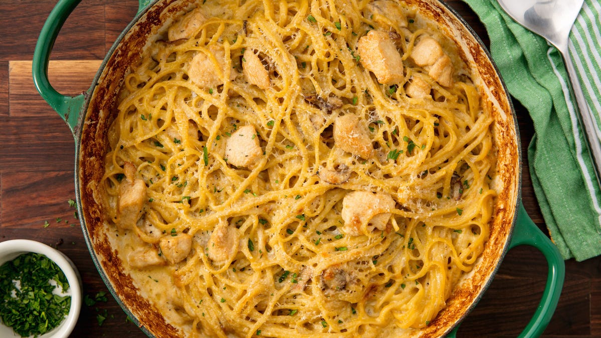 Video player poster image preview for This Chicken Tetrazzini Is A True Weeknight Hero