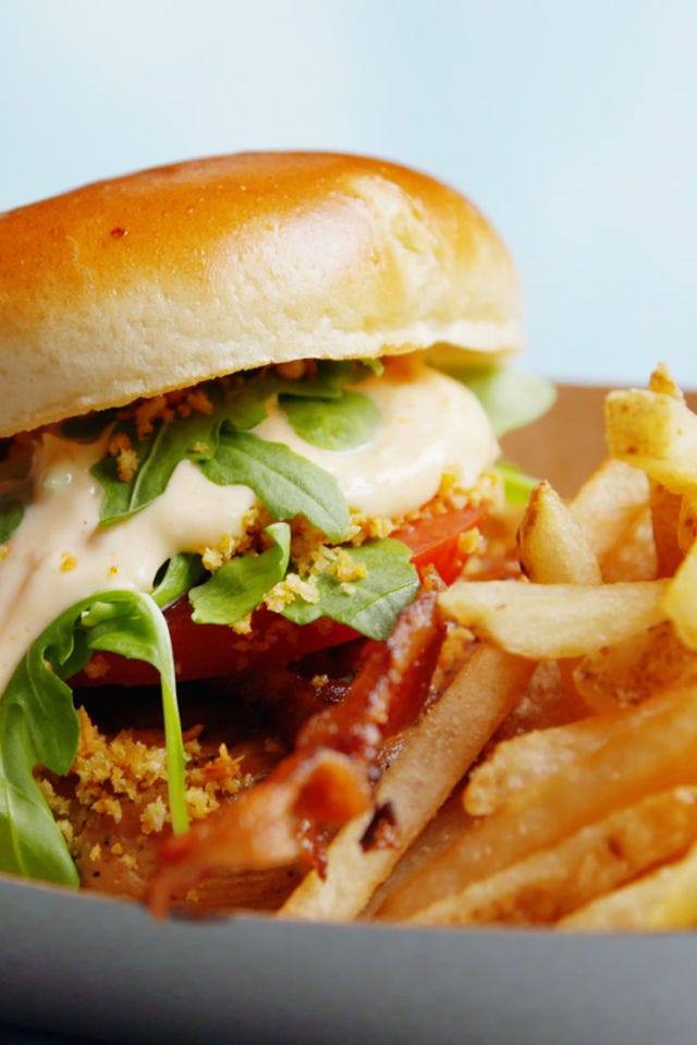 Grilled Chicken BLT Sandwich Vertical