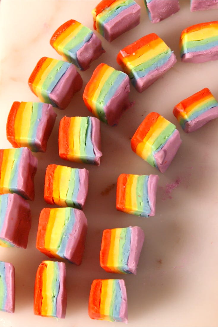 rainbow fudge