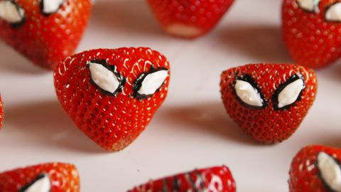 Spider-man strawberries