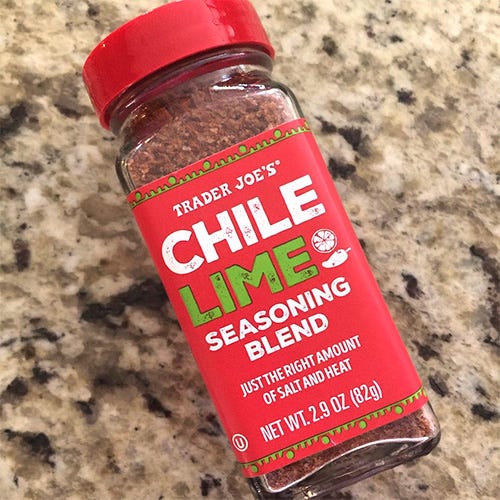 Trader Joe's Chile Lime Seasoning Blend is great on fruit