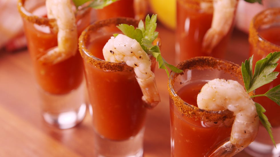 Drunken Shrimp Cocktail Horizontal