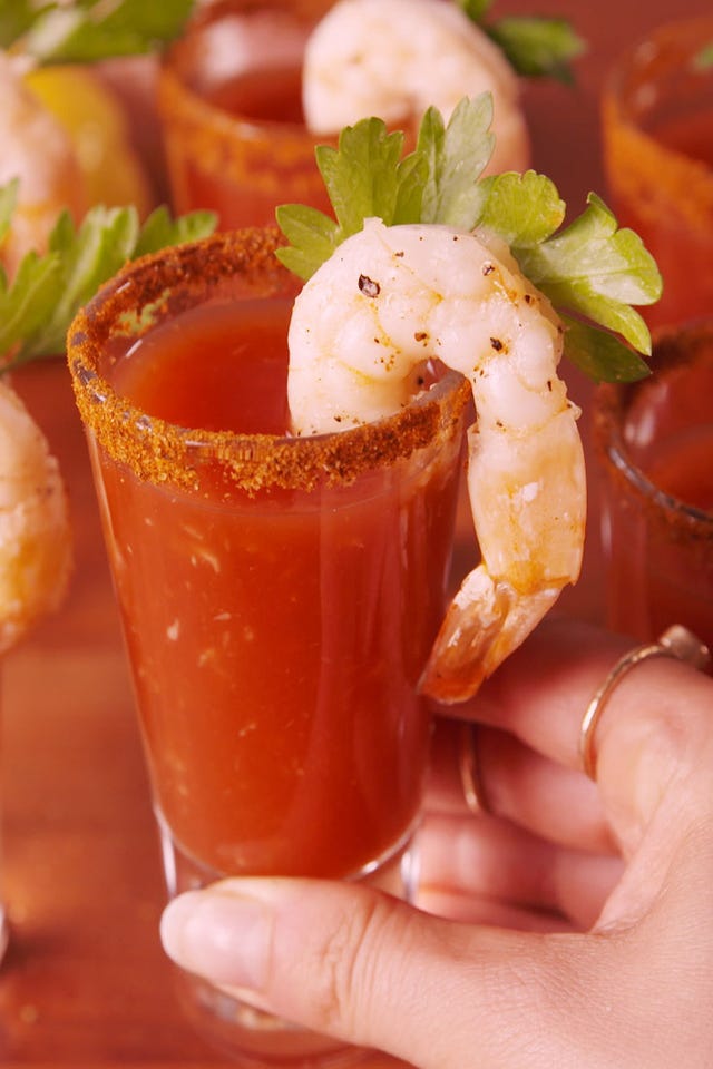 Drunken Shrimp Cocktail Verticle