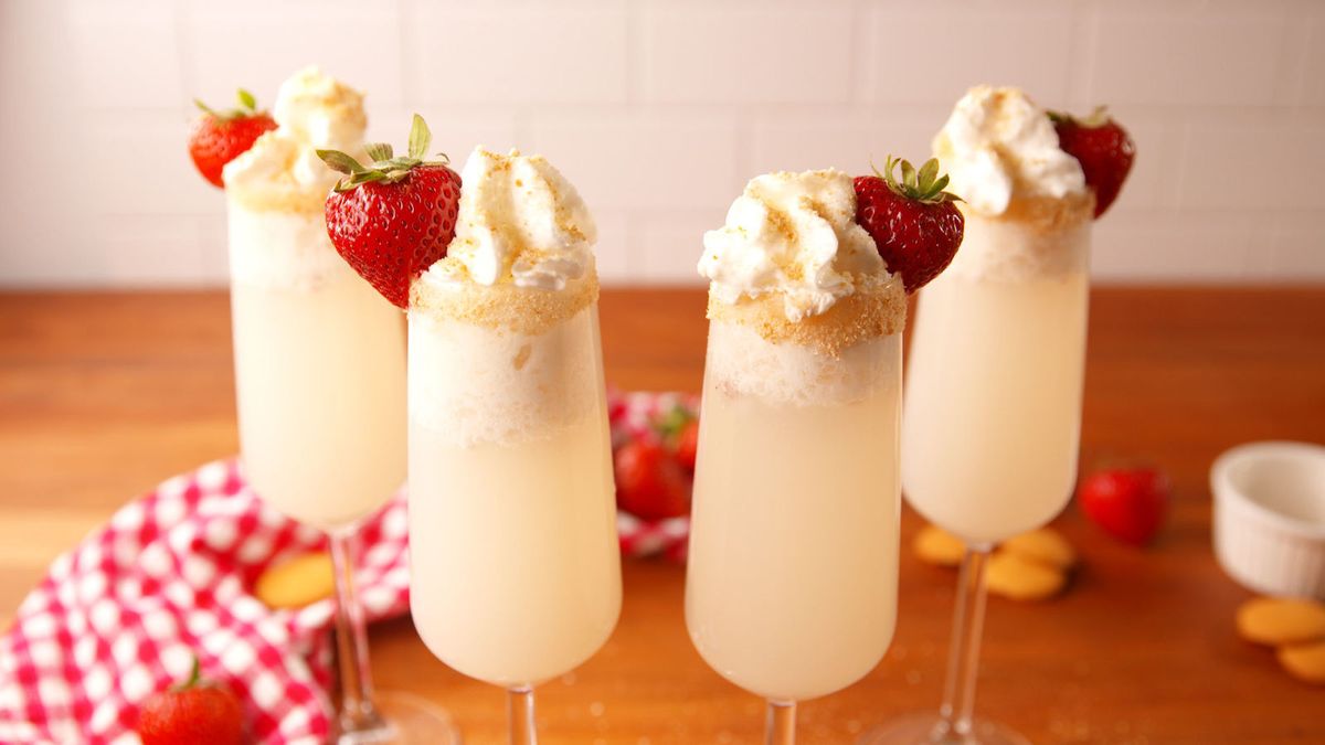 preview for Strawberry Shortcake Mimosas: Part Cocktail, Part Dessert