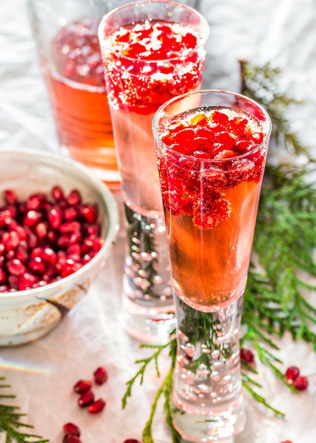 pomegranate whiskey cocktails