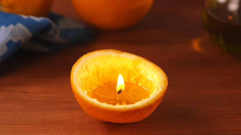 Orange Candle Horizontal