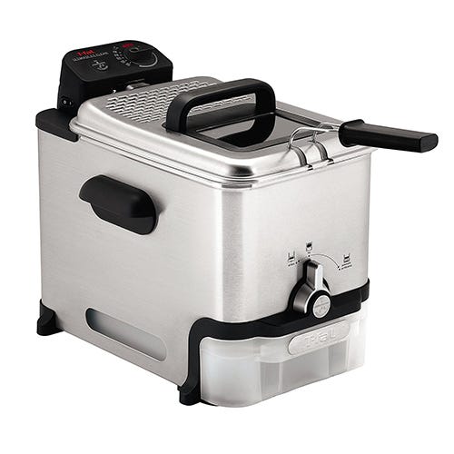 T-fal 3.5-Liter Fry Basket Stainless Steel Immersion Deep Fryer