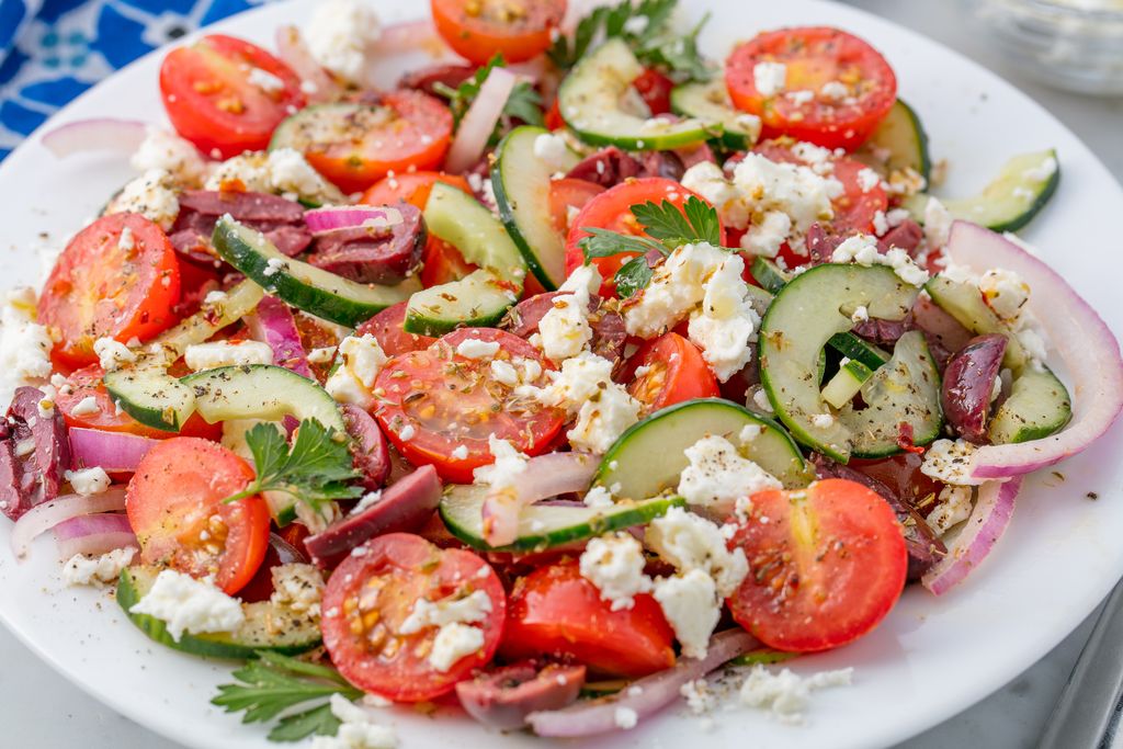 Best Greek Salad and Dressing Recipe - How to Make Greek Salad