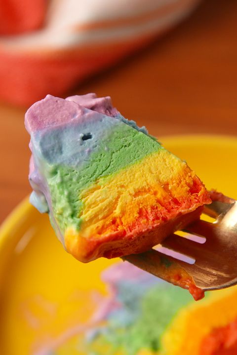 Rainbow Ice Cream Cake Vertical