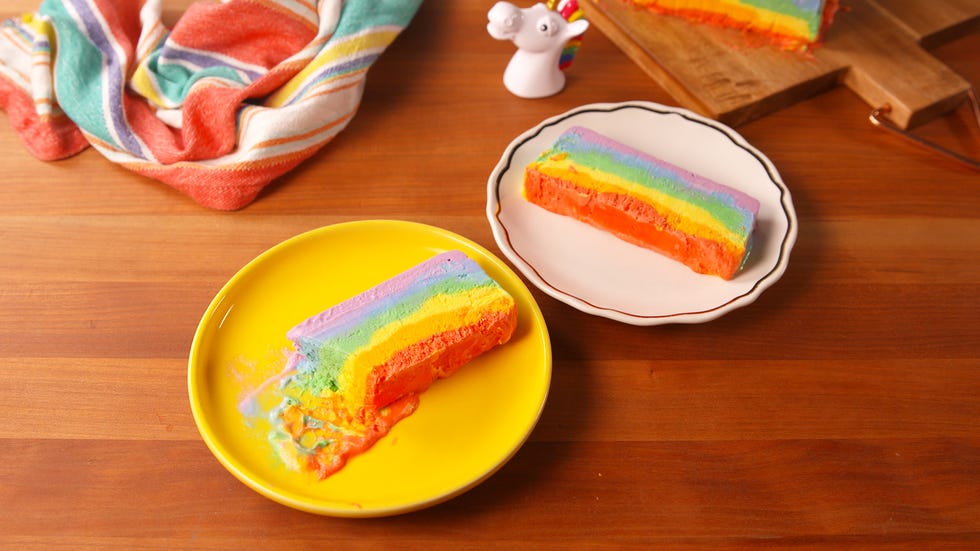 Rainbow Ice Cream Cake Horizontal