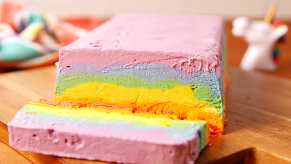 Rainbow Ice Cream Cake Horizontal