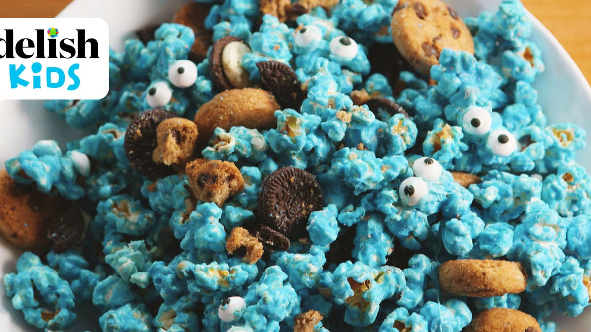 preview for Attention All Cookie Monsters! This Bright Blue Cookie Monster Popcorn Is For You