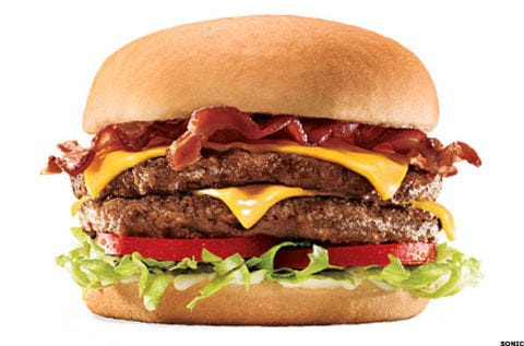 Sonic Bacon Double Cheeseburger