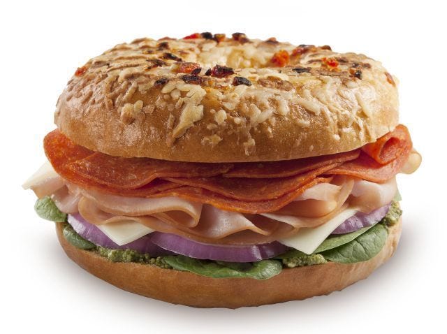 Tim Hortons bagel sandwich