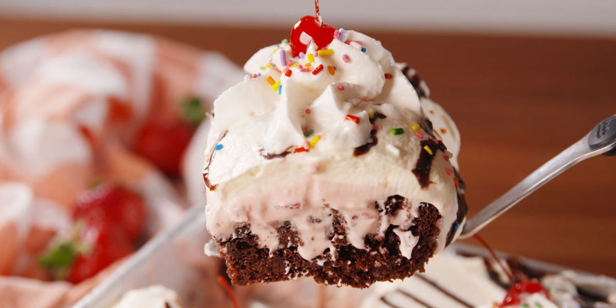 Ice Cream Poke Cake