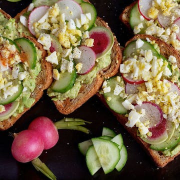 Slices of avocado toast