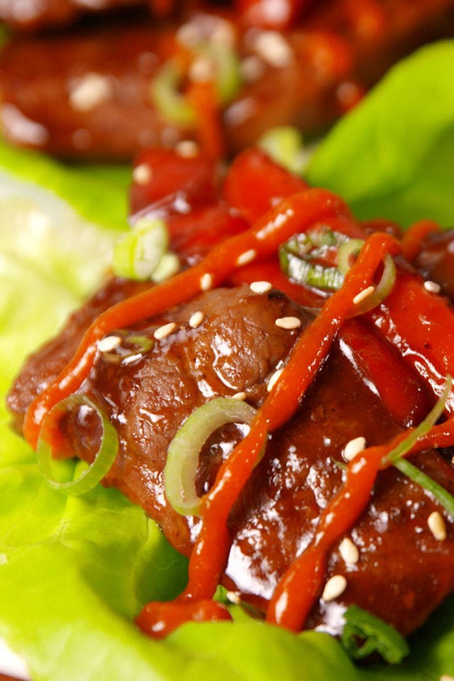 Hibachi Steak Lettuce Wraps Vertical