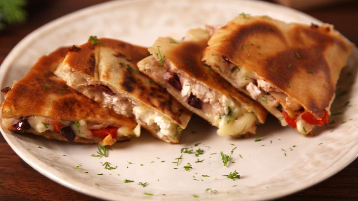 Video player poster image preview for Greek Quesadillas Will Change The Way You Make Quesadillas